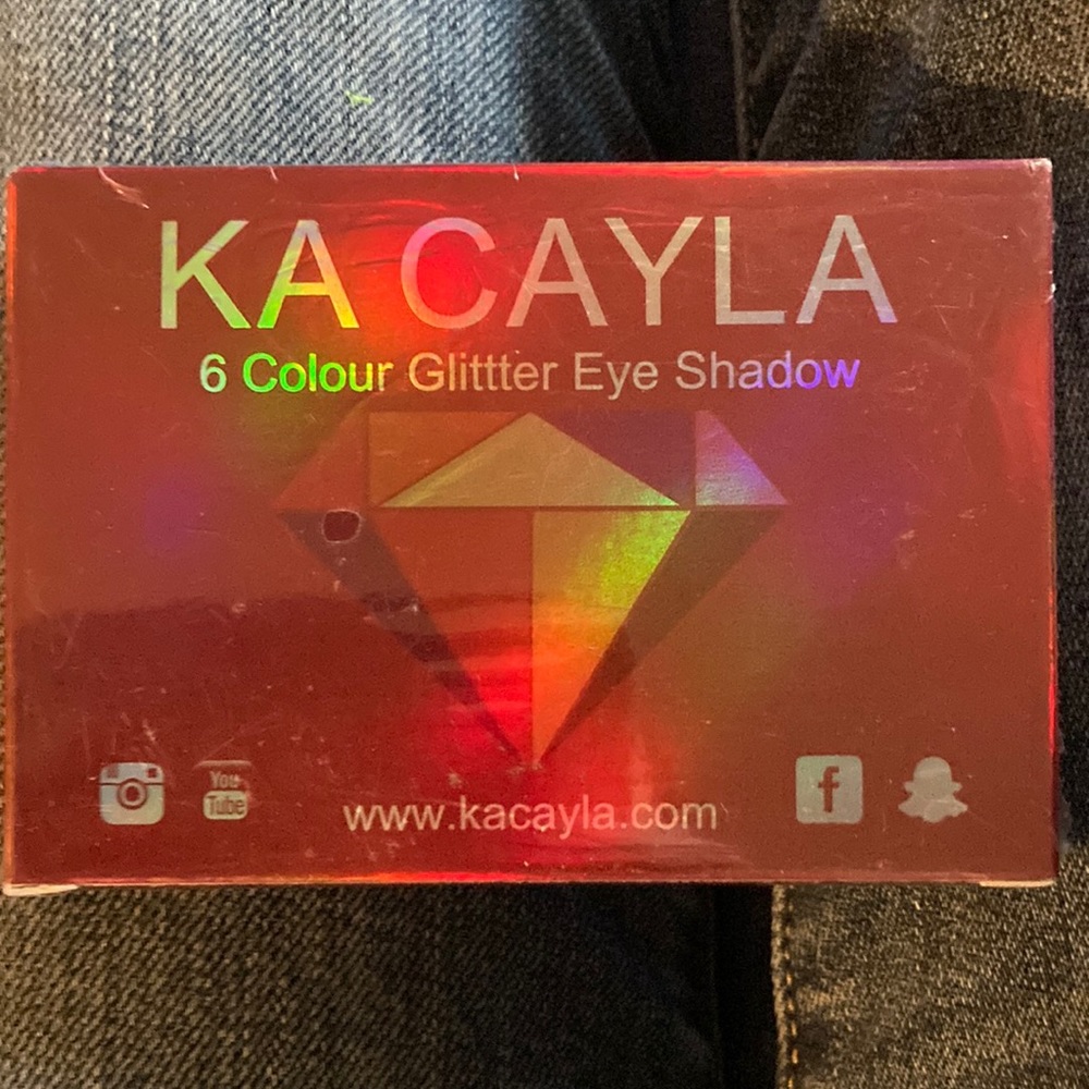 Ka cayla 6 color glitter eyeshadow brand new never opened